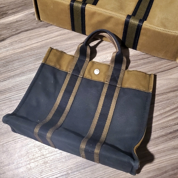 Hermès Paris Fourre Tout Bag Canvas Tote - Picture 16 of 16
